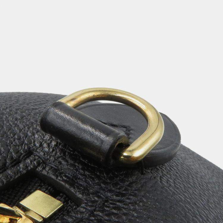 Pre Owned Louis Vuitton Speedy Bandouliere 20 Black Empreinte Giant Monogram Leather Duffel Bag