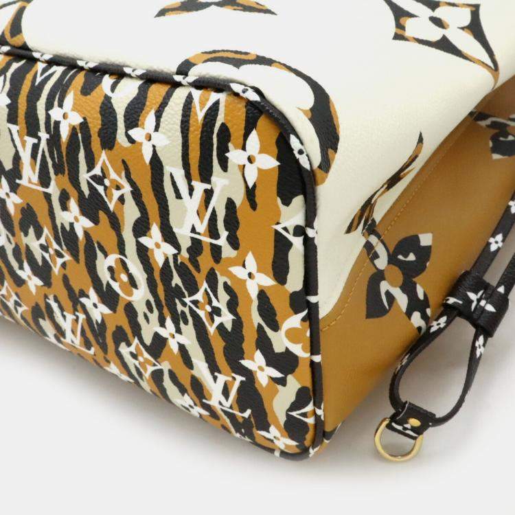 Pre Owned Louis Vuitton Neverfull NM Limited Edition Jungle Monogram Giant Tote Bag