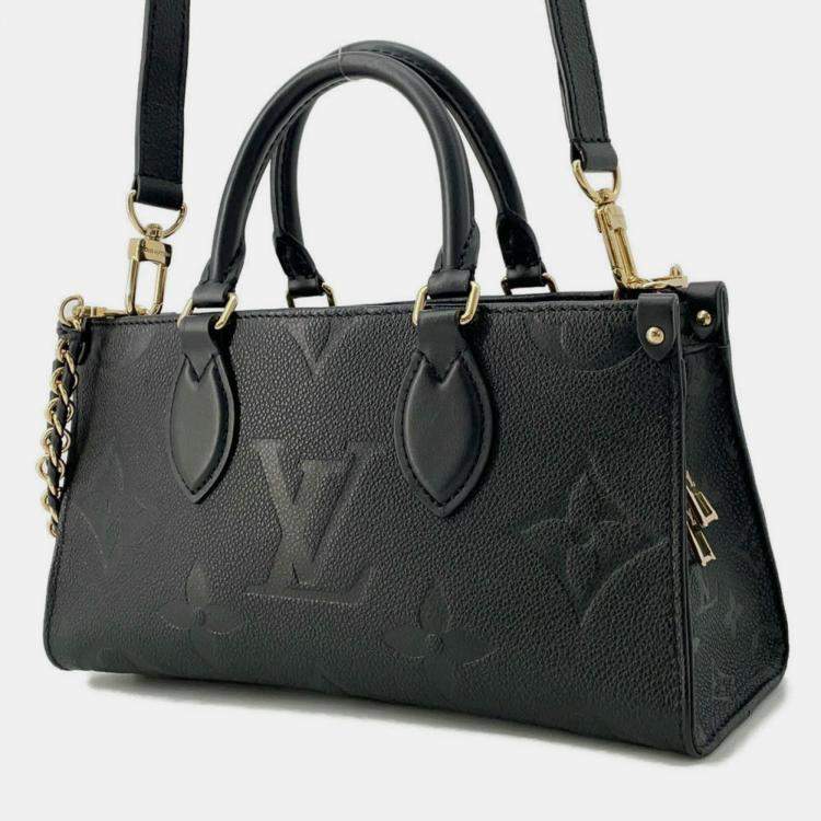 Pre Owned Louis Vuitton OnTheGo EW Black Empriente Leather Shoulder Bag