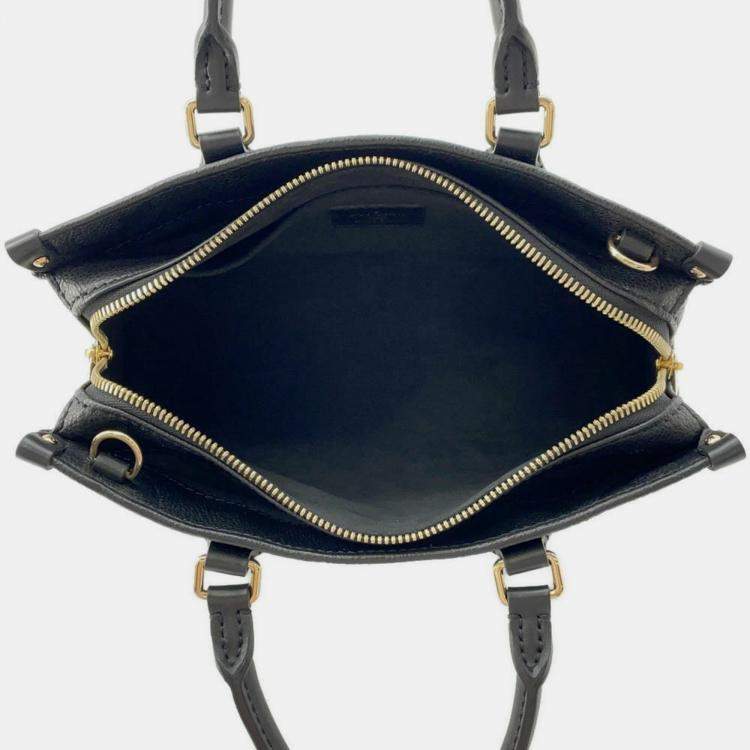 Pre Owned Louis Vuitton OnTheGo EW Black Empriente Leather Shoulder Bag