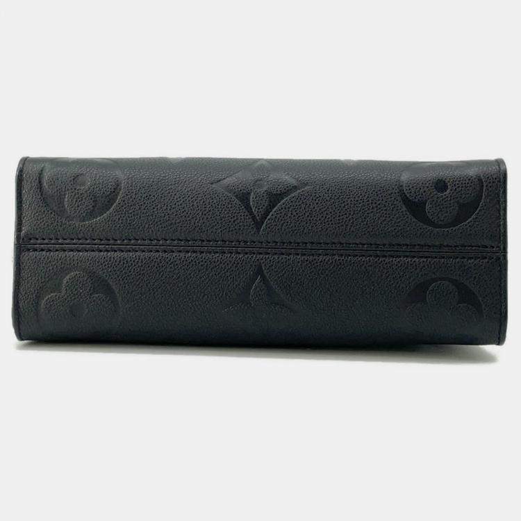 Pre Owned Louis Vuitton OnTheGo EW Black Empriente Leather Shoulder Bag