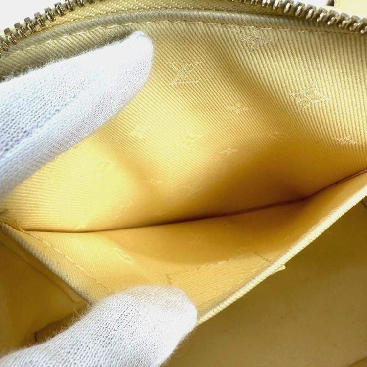 Pre Owned Louis Vuitton Soft Bubble Gram Alma Bb Bag 2Way Crossbody Handbag Leather Banana Yellow