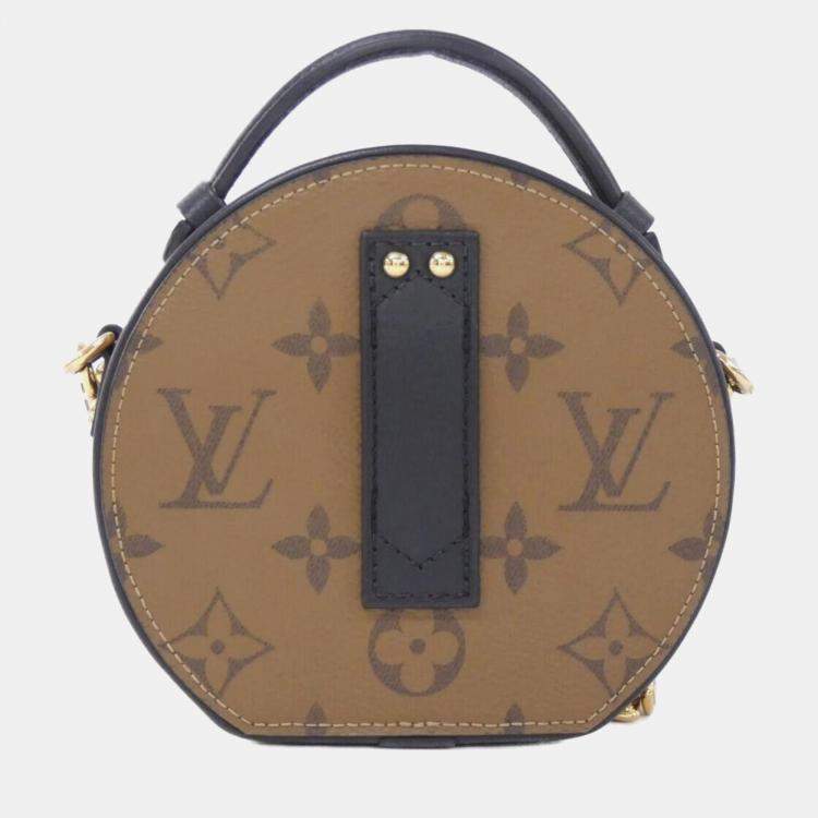 Pre Owned Louis Vuitton Monogram Reverse Mini Boite Chapeau Shoulder Bag