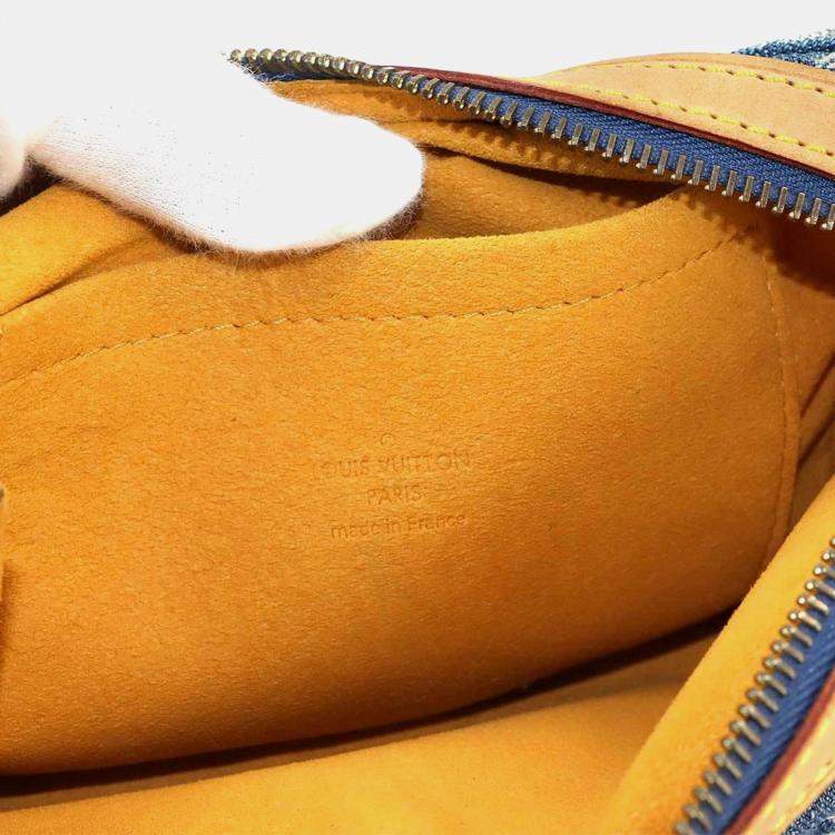 Pre Owned Louis Vuitton Monogram Denim Bum Bag Waist Pouch/Body Bag Blue
