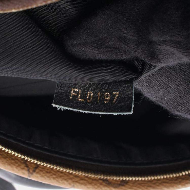 Pre Owned Louis Vuitton Palm Springs Mini Backpack Coated Canvas And Leather Monogram Reverse Brown Black
