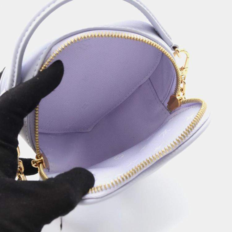 Pre Owned Louis Vuitton Pop My Heart Bubble Glam Handbag Leather Purple