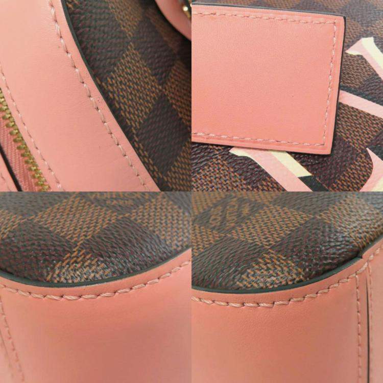 Pre Owned Louis Vuitton Santa Monica Shoulder Bag Damier Canvas