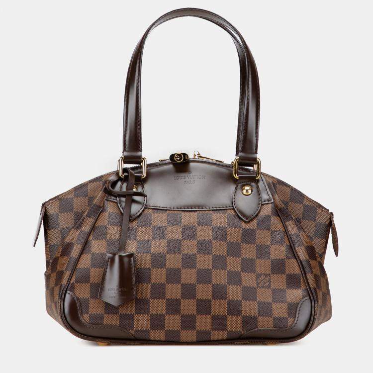 Pre Owned Louis Vuitton Brown Damier Ebene Verona PM