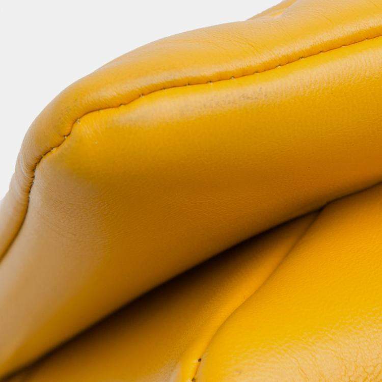 Pre Owned Louis Vuitton Yellow Monogram Coussin PM
