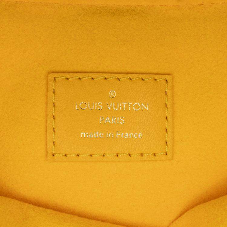 Pre Owned Louis Vuitton Yellow Monogram Coussin PM