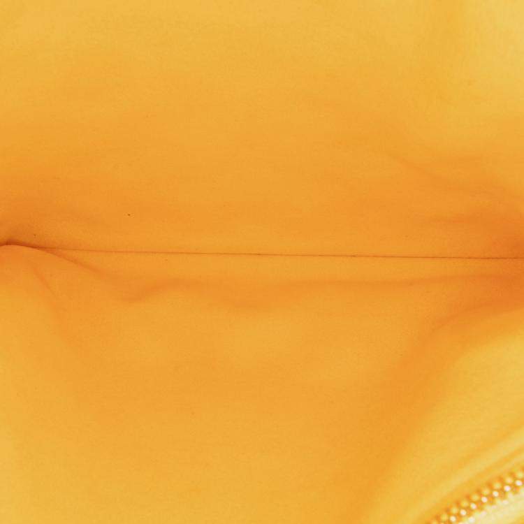 Pre Owned Louis Vuitton Yellow Monogram Coussin PM