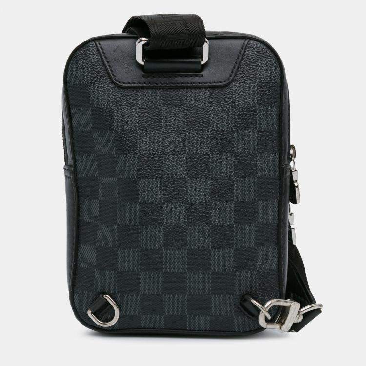 Pre Owned Louis Vuitton Black Damier Graphite 3D Amazone Sling Bag
