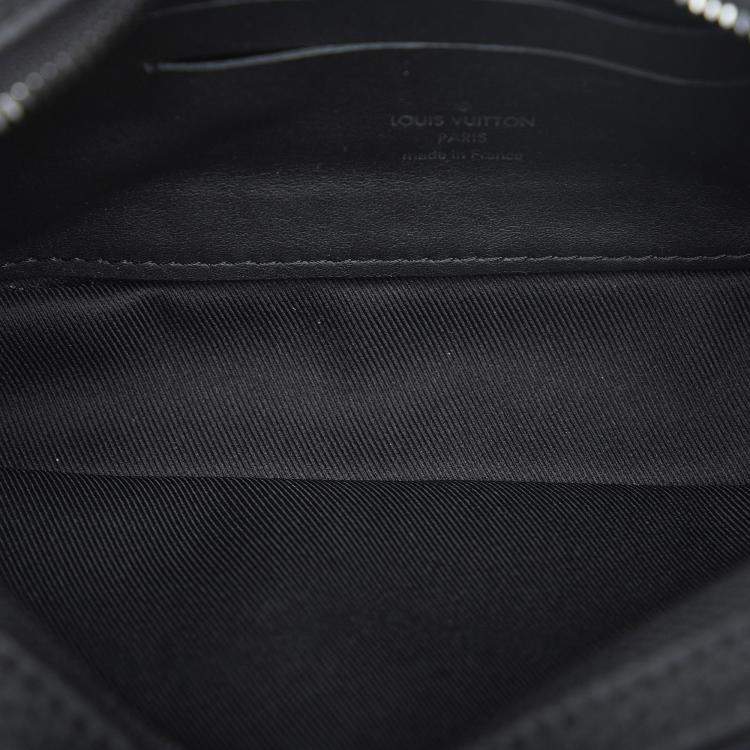 Pre Owned Louis Vuitton Black Monogram Taurillon Pochette Volga