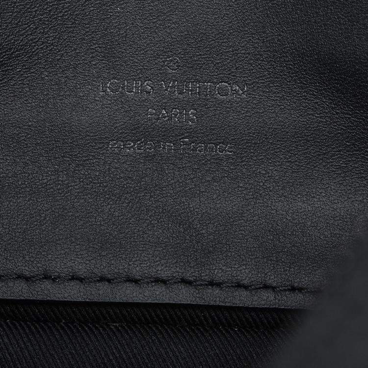 Pre Owned Louis Vuitton Black Monogram Taurillon Pochette Volga