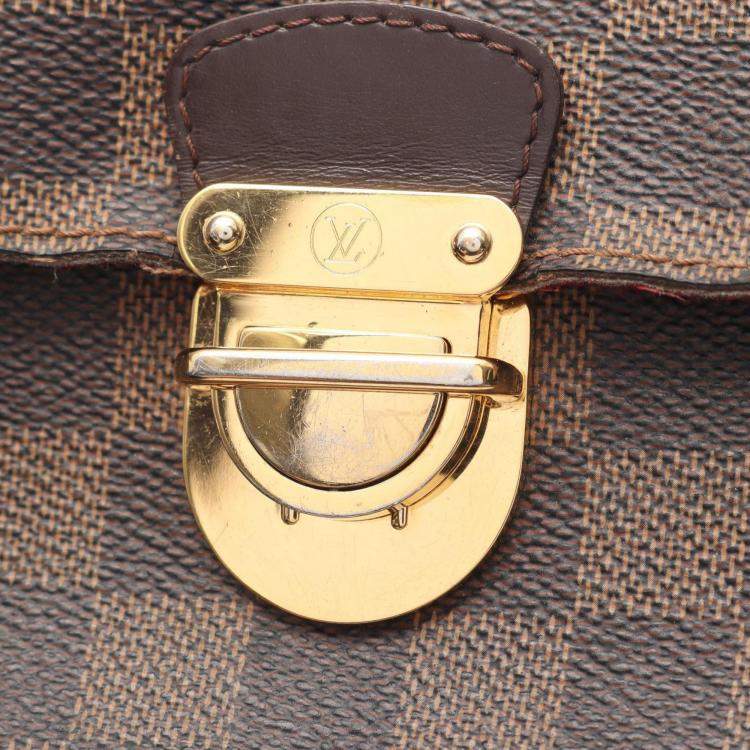 Pre Owned Louis Vuitton Ravello GM Damier Ebene Canvas Shoulder Bag