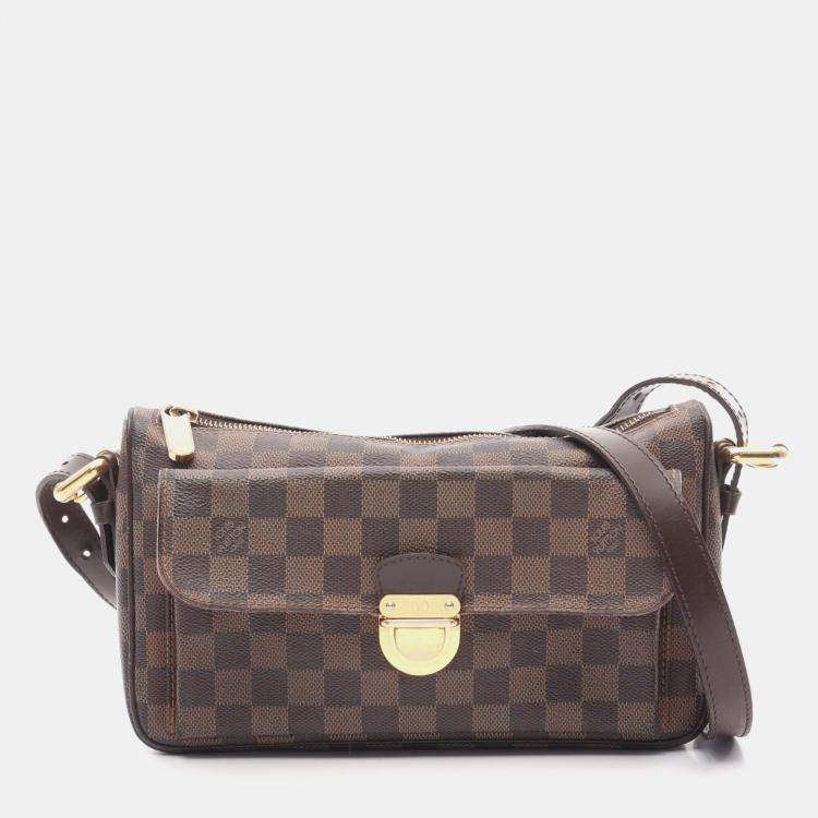 Pre Owned Louis Vuitton Ravello GM Damier Ebene Canvas Shoulder Bag