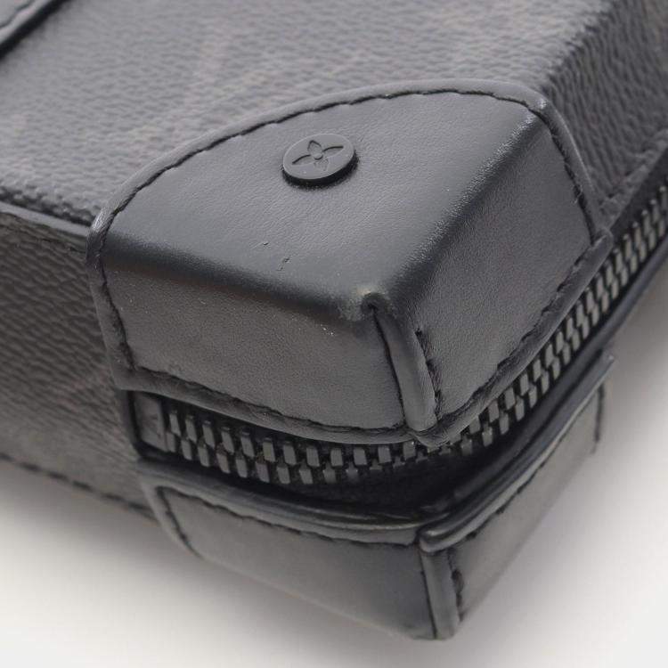 Pre Owned Louis Vuitton Soft Trunk Monogram Eclipse Crossbody Bag