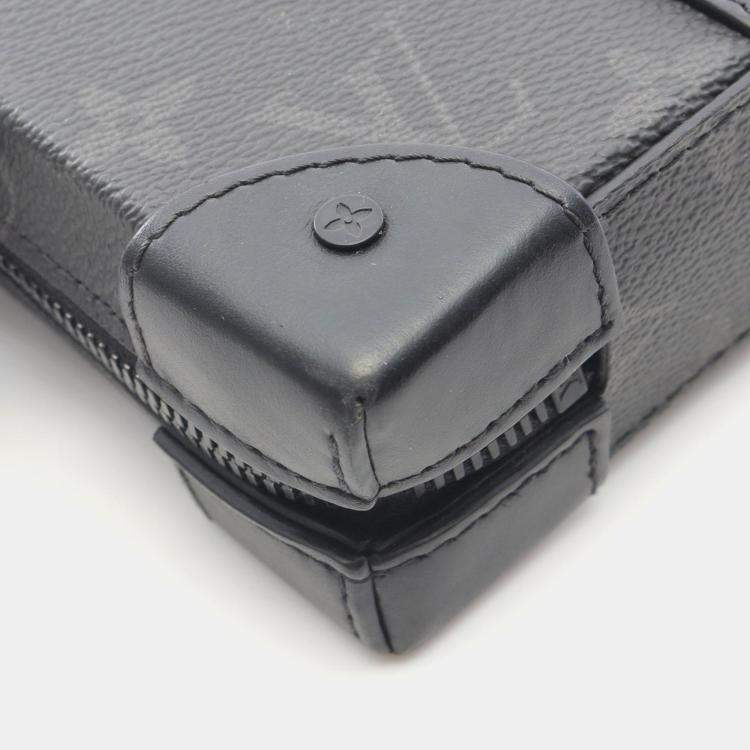 Pre Owned Louis Vuitton Soft Trunk Monogram Eclipse Crossbody Bag