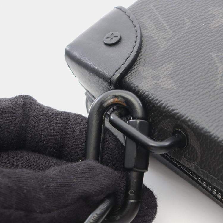 Pre Owned Louis Vuitton Soft Trunk Monogram Eclipse Crossbody Bag