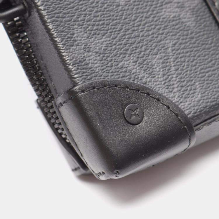 Pre Owned Louis Vuitton Soft Trunk Monogram Eclipse Crossbody Bag