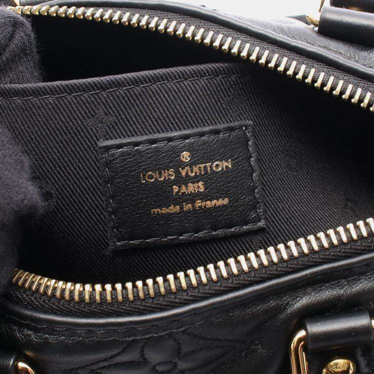 Pre Owned Louis Vuitton Bubblegram Papillon BB Black Calfskin Shoulder Bag