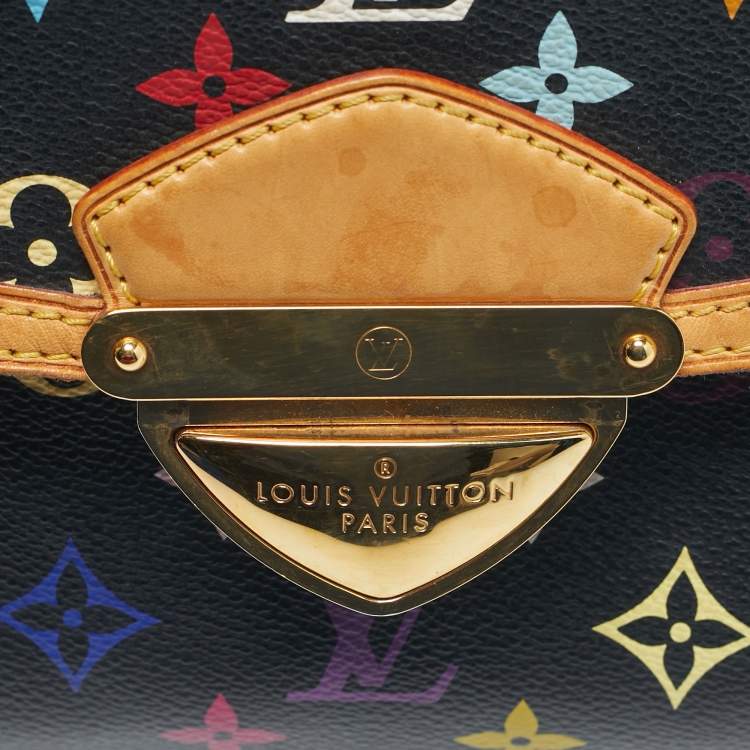 Pre Owned Louis Vuitton Black Monogram Multicolore Canvas and Leather Beverly MM Bag