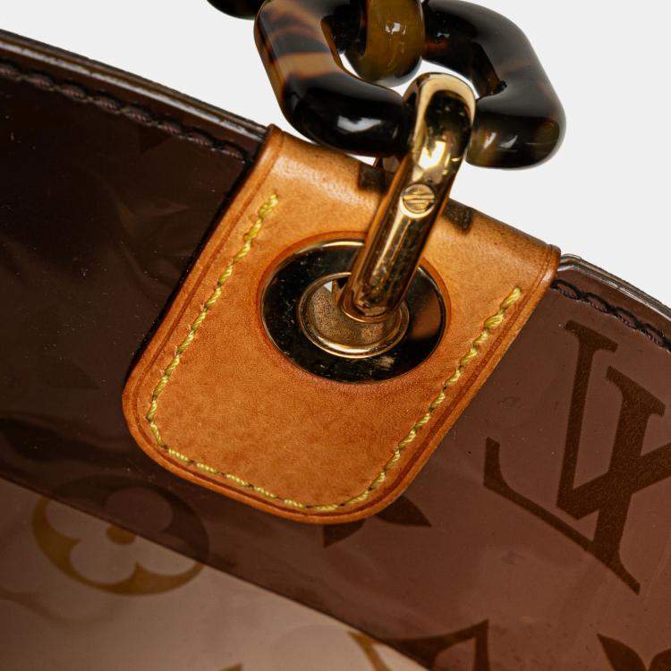 Pre Owned Louis Vuitton Brown Monogram Cabas Sac Ambre PM