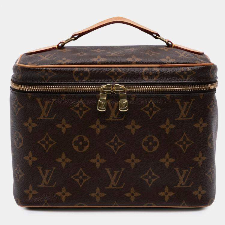 Pre Owned Louis Vuitton Brown Monogram Nice BB Vanity Case
