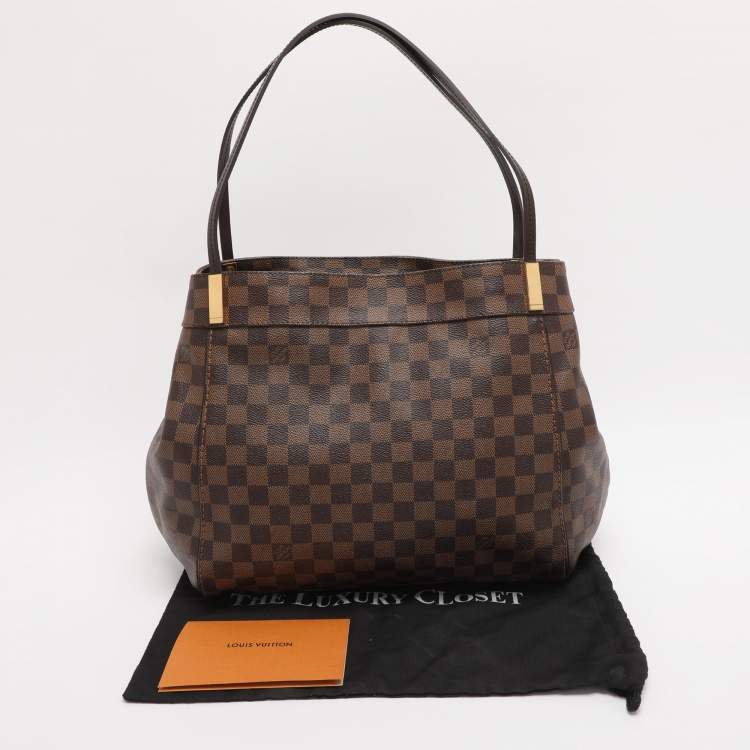 Pre Owned Louis Vuitton Damier Ebene Canvas Marylebone GM Bag