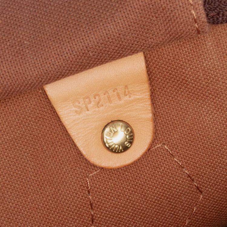 مملوكة مسبقًا Louis Vuitton Brown Monogram Speedy Bandouliere 35