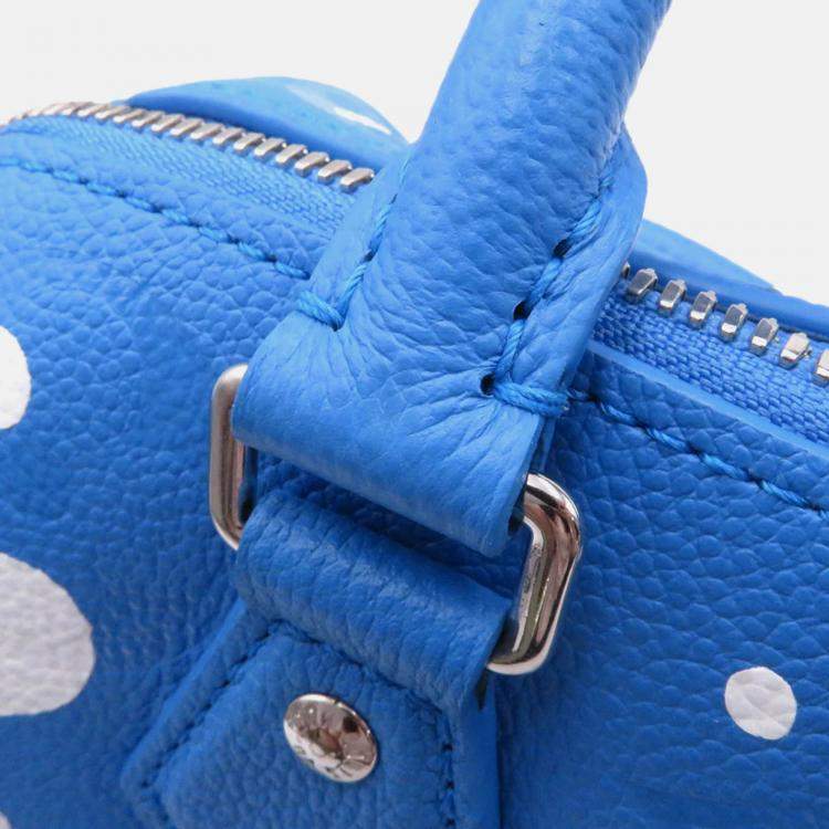 Pre Owned Louis Vuitton Lvxyk Speedy Bandouliere Blue Monogram Empreinte Leather Size 20