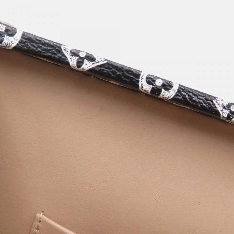 Pre Owned Louis Vuitton Monogram Catogram Petite Malle Noir Monogram