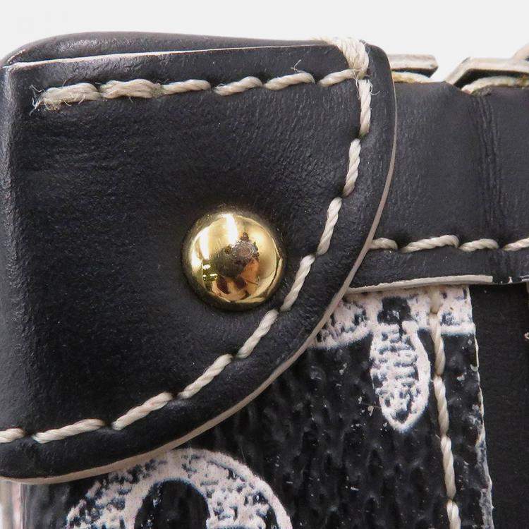 Pre Owned Louis Vuitton Monogram Catogram Petite Malle Noir Monogram