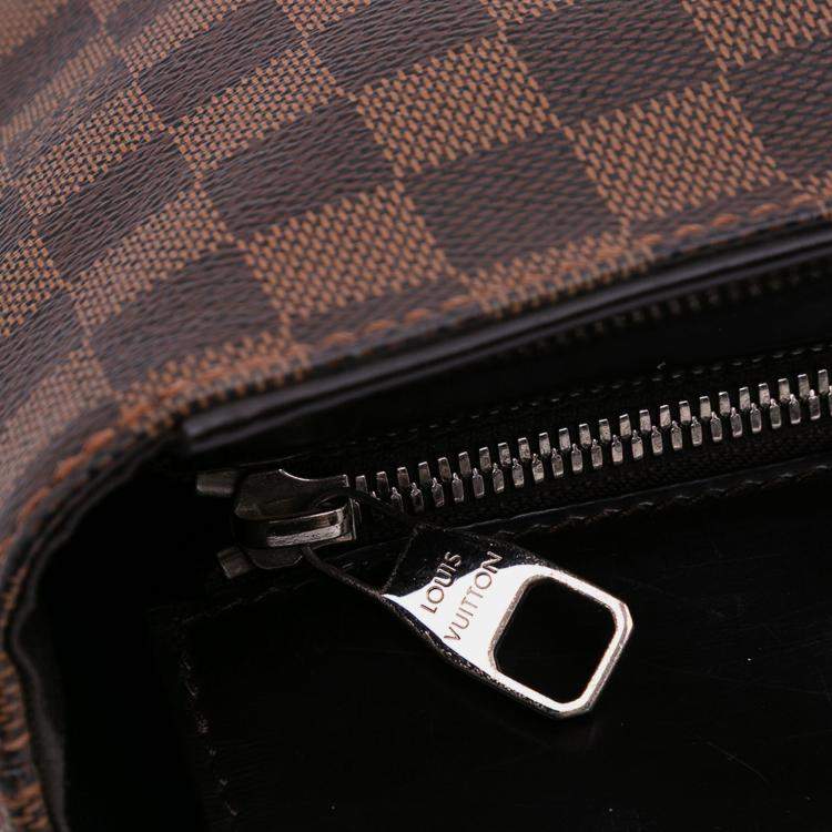 Pre Owned Louis Vuitton Brown Damier Ebene Jake Tote