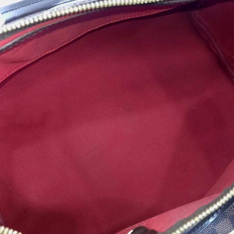 Pre Owned Louis Vuitton Brown Coated Canvas Damier Bandouliere Speedy 35