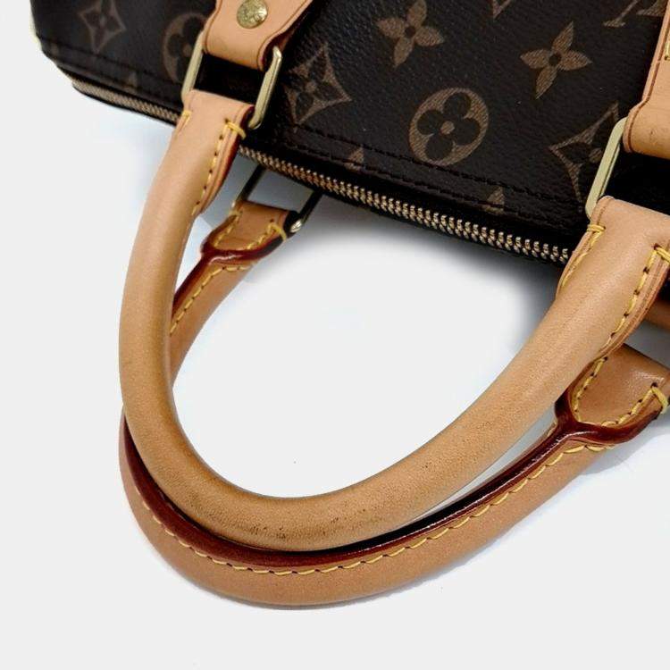 Pre Owned Louis Vuitton Brown Coated Canvas Monogram Bandouliere Speedy 30