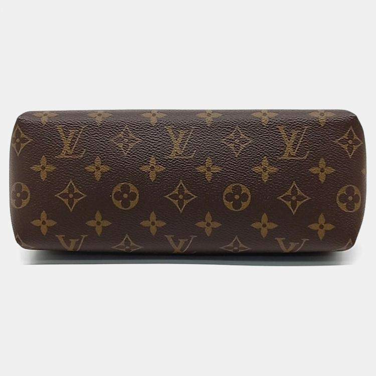 Pre Owned Louis Vuitton Black/Brown Canvas Monogram Pallas Beauty Case