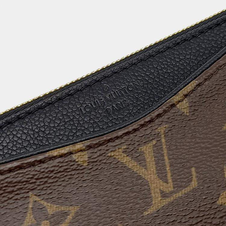 Pre Owned Louis Vuitton Black/Brown Canvas Monogram Pallas Beauty Case