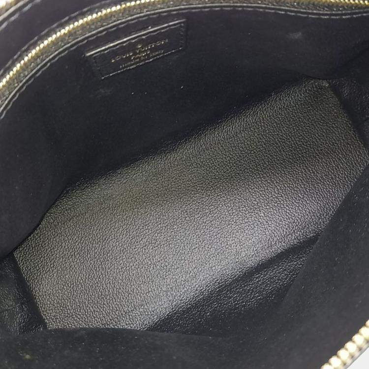 Pre Owned Louis Vuitton Black/Brown Canvas Monogram Pallas Beauty Case
