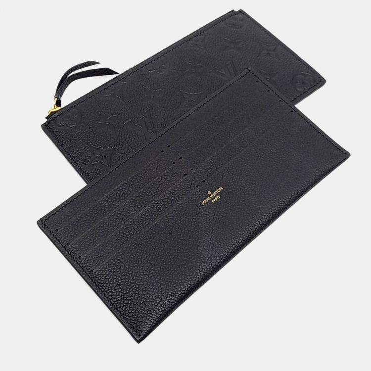 Pre Owned Louis Vuitton Black Leather Empreinte Pochette Felicie