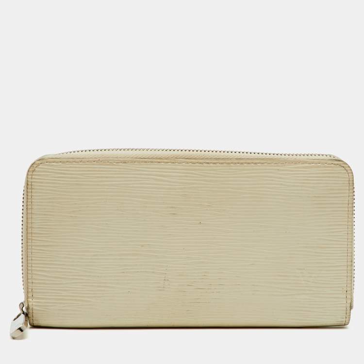 Pre Owned Louis Vuitton Ivorie Epi Leather Zippy Wallet