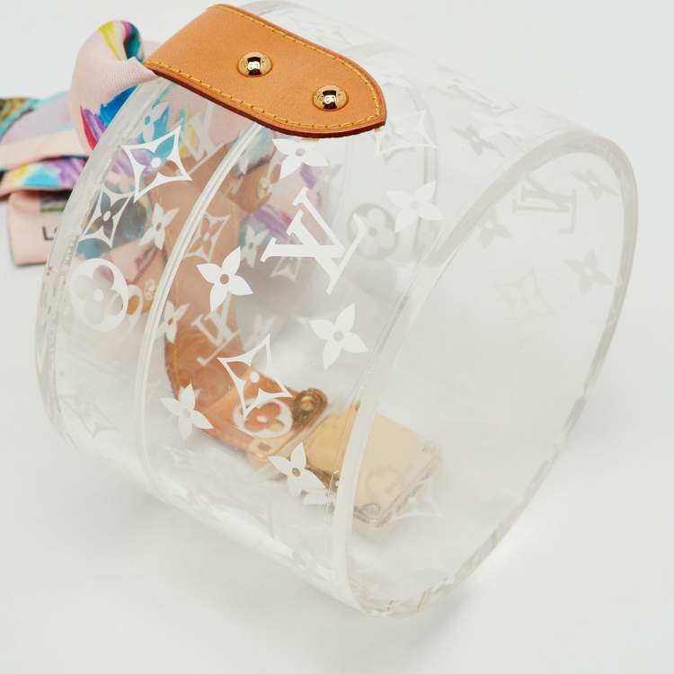 Pre Owned Louis Vuitton Transparent Acrylic Monogram Silk Box Scott