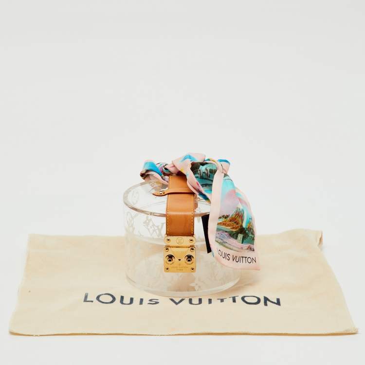 Pre Owned Louis Vuitton Transparent Acrylic Monogram Silk Box Scott