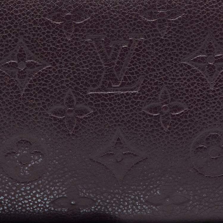 Pre Owned Louis Vuitton Aube Monogram Empreinte Leather Zippy Wallet