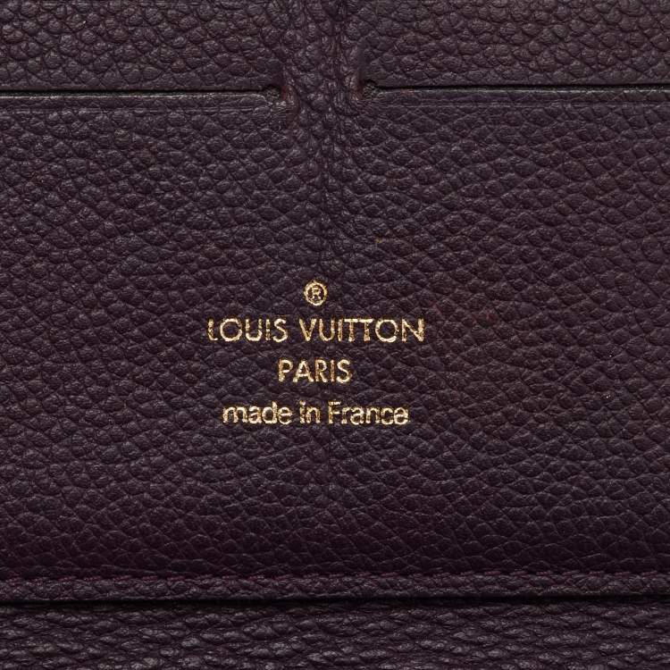 Pre Owned Louis Vuitton Aube Monogram Empreinte Leather Zippy Wallet