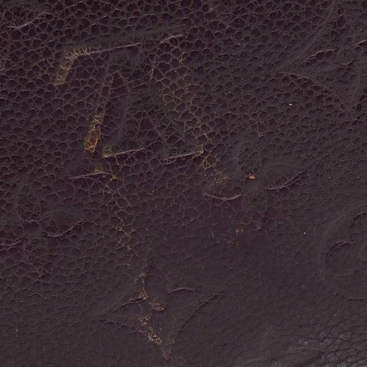 Pre Owned Louis Vuitton Aube Monogram Empreinte Leather Zippy Wallet
