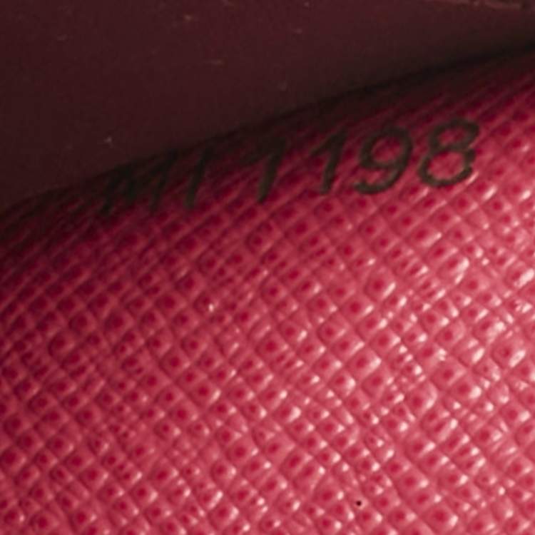 Pre Owned Louis Vuitton Fuchsia Monogram Canvas Bloom Flower Emilie Wallet