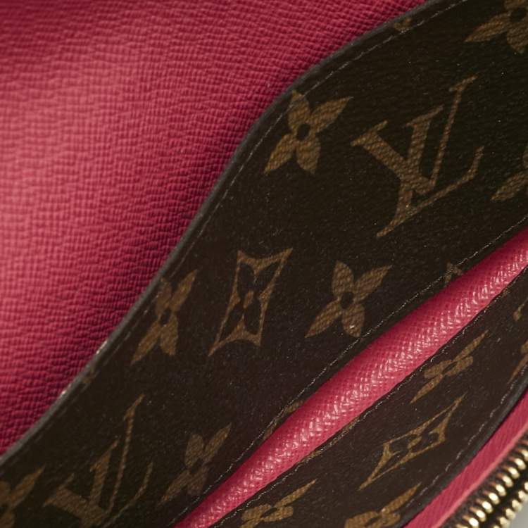 Pre Owned Louis Vuitton Fuchsia Monogram Canvas Bloom Flower Emilie Wallet