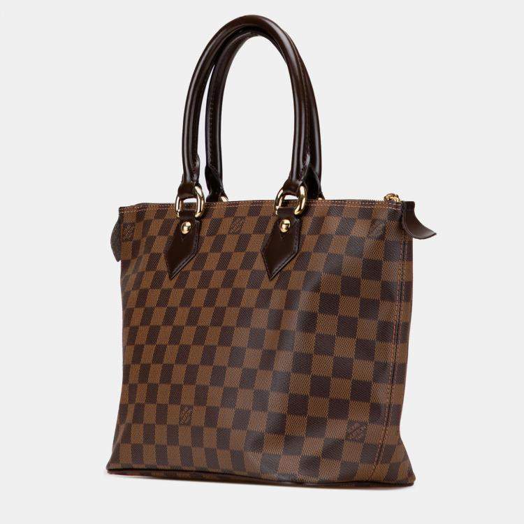 Pre Owned Louis Vuitton Brown Damier Ebene Saleya PM