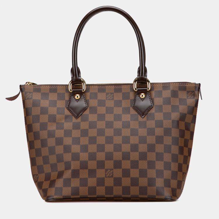 Pre Owned Louis Vuitton Brown Damier Ebene Saleya PM